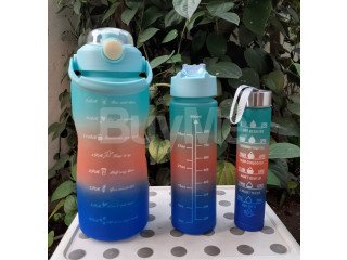 3 IN 1 MOTIVATIONAL WATER BOTTLE