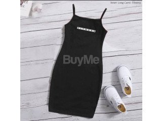 BLACK SLEEVELESS DRESS