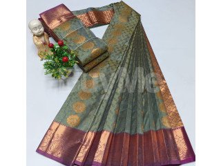 SAMUTHRIKA SILK SAREE - GREY