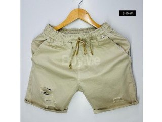 MENS PATCH SHORT - WHITE