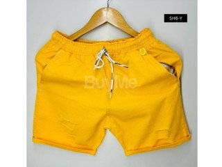 MENS PATCH SHORT - YELLOW