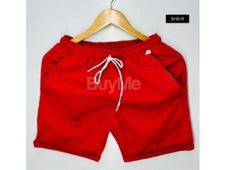 MENS PATCH SHORT - RED