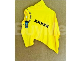 CREW NECK T - SHIRT - YELLOW