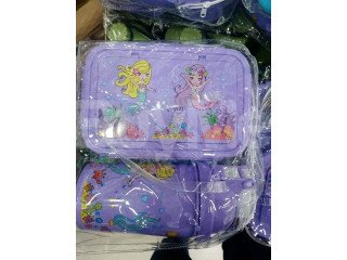 KIDS LUNCH BOX AND WATER BOTTLE PURPLE