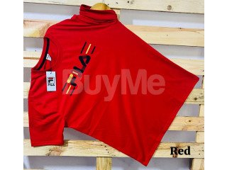 CREW NECK T SHIRT - RED COLOUR