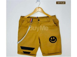 MENS TWILL COTTON SHORT - DARK MUSTARD