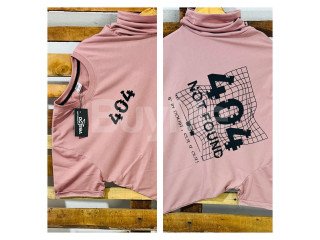 DOUBLE SIDE PRINT CREW NECK TSHIRT - DUL PINK