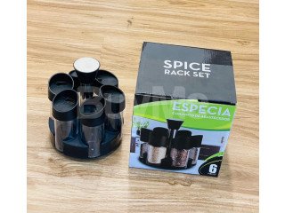 SPICE RACK 6 PCS ROTATING SPICE RACK