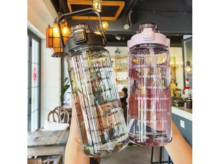 TRANSPARENT PORTABLE LARGE CAPACITY PLASTIC WATER BOTTLE 2L