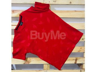 POPCORN CREW NECK T SHIRT - RED