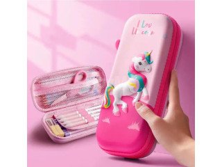 WATERPROOF PENCIL CASE 3D HARD ZIPPER CUTE STATIONERY