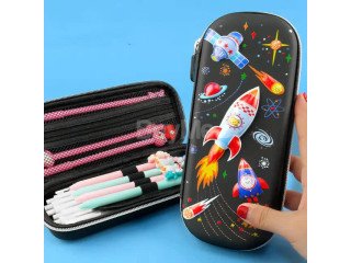 WATERPROOF PENCIL CASE 3D HARD ZIPPER CUTE STATIONERY