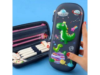 WATERPROOF PENCIL CASE 3D HARD ZIPPER CUTE STATIONERY