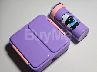 LUNCH BOX WITH BOTTLE - PURPLE