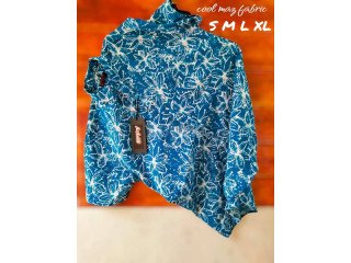 COOL MAZA FABRIC SHIRT - BLUE