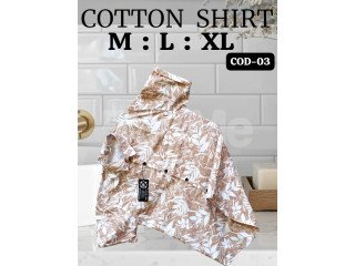 COTTON SHIRT - LIGHT BROWN