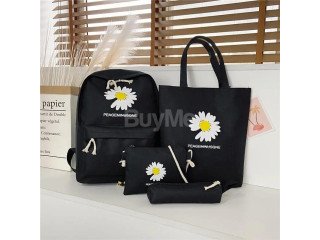 4 PCS SET BLACK BAG