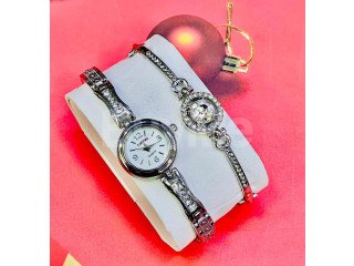 WATCH & BRACELET - SILVER