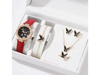 6PC WATCH SET - RED