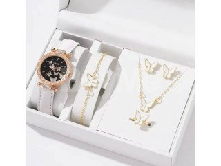 6PC WATCH SET - WHITE