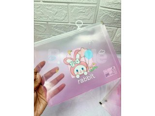 RABBIT DESIGN A5 SIZE ZIP LOCK BAG