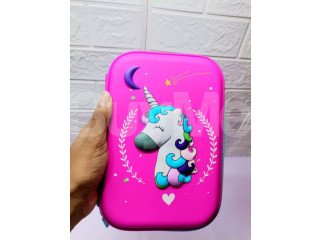 UNICORN DARK PINK 3D PENCIL CASE