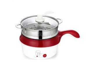 STEAM COOKING POT - RED & WHITE