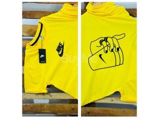 BACK SIDE PRINT T SHIRT M.L.XL GSM190 - YELLOW