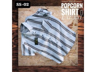 MENS HALF SLEEVE POPCORN SHIRT