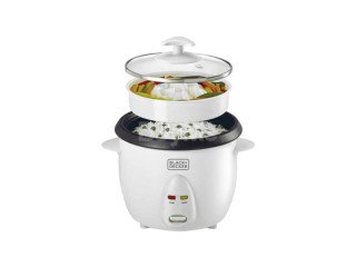 BLACK+DECKER 1.0L NON-STICK RICE COOKER WITH GLASS LID