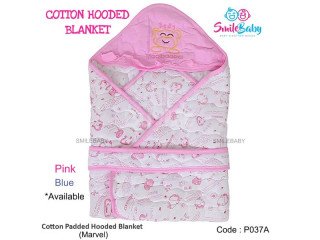 COTTON HOODED BLANKET DEIGN