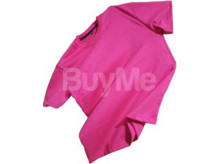 PLAIN COLOR TSHIRT - PINK