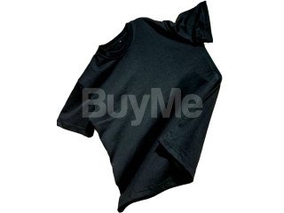 PLAIN COLOR TSHIRT - BLACK