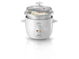 BLACK AND DECKER 0.6L AUTOMATIC RICE COOKER WITH GLASS LID