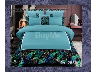 COB BEDSHEET SET BLUE COLOR DESIGN