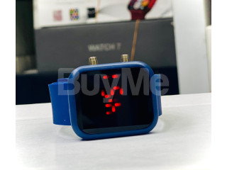 DIGITAL RED LED FASHIONABLE UNISEX WATCHES - NAVY BLUE