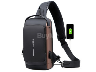 MEN MULTIFUNCTIONAL ANTI-THEFT USB SHOULDER BAG