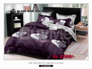 HEART DESIGN 7D BEDSHEET