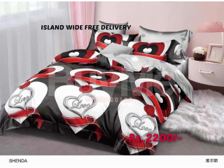 HEART DESIGN 7D BEDSHEET DESIGN