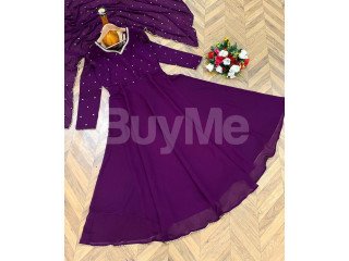 GEORGETTE GOWN WITH DUPATTA