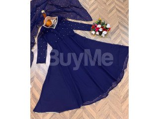 GEORGETTE GOWN WITH DUPATTA