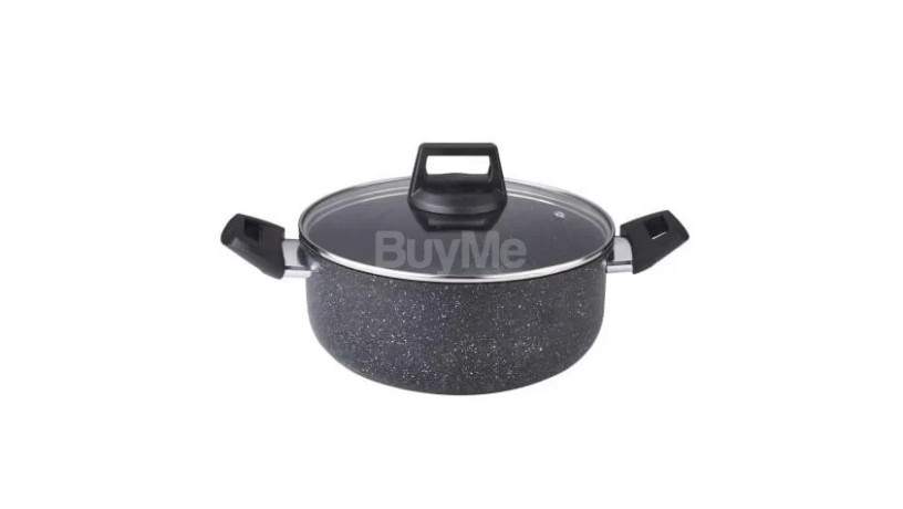 harvest-26cm-non-stick-casserole-supports-induction-cooktops-big-0