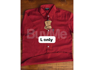 LINEN SHIRT - MAROON
