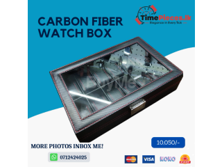 CARBON FIBER WATCH BOX - 12 SLOTS
