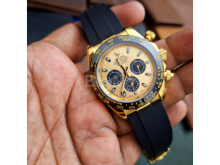 ROLEX DATE ADJUSTABLE ROYAL WATCH - BLACK STRAP