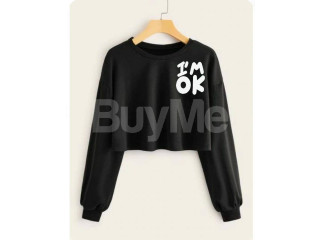 ELEGANT CROP TOP - BLACK