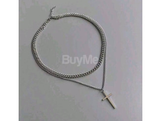 2PCS CROSS NECKLACE DESIGN