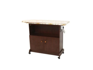 MELAMINE IRONING TABLE WITH HALF DOOR CUPBOARD