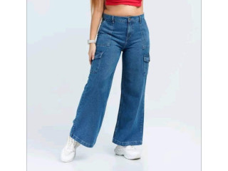 TRENDY LADIES DENIM TROUSERS
