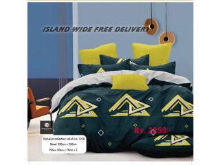 M I A COTTON BEDSHEET SET WITH 2 PILLOW CASES